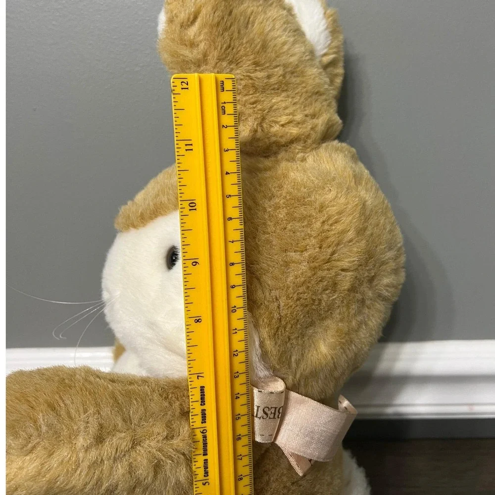 Vintage 1982 AMC Brown Bunny Rabbit Plush Stuffed Animal Toy Easter Collectible